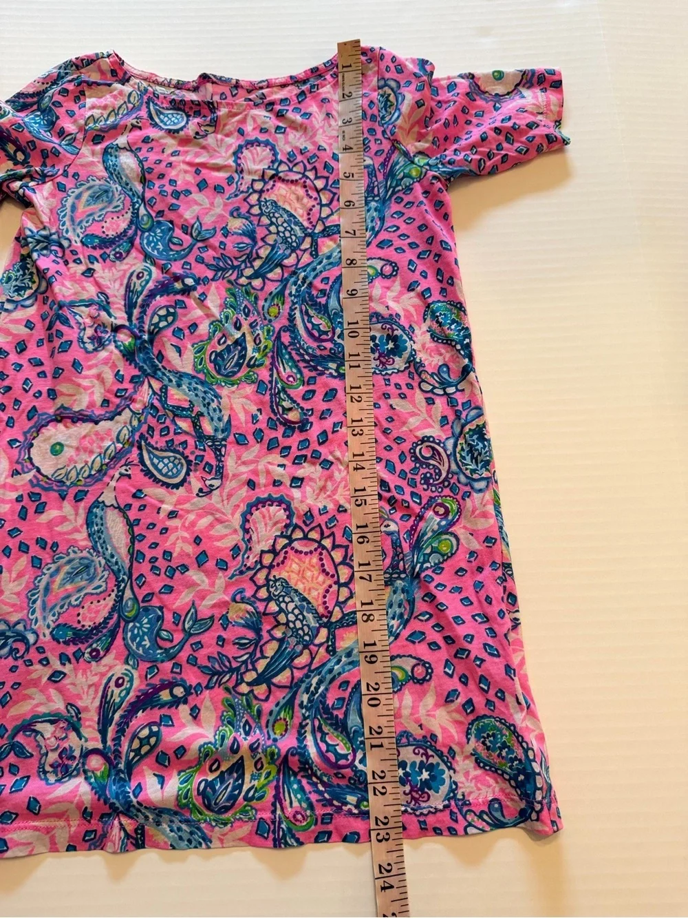 Girls Lilly Pulitzer Marlowe Dress Peacock/Paisley Print 6-7